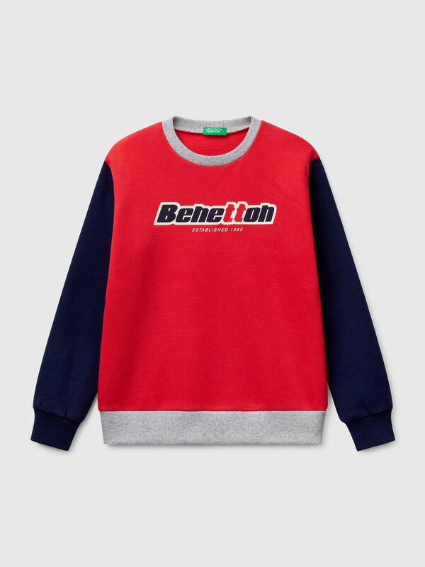 Sweatshirt aus reiner Baumwolle mit Aufdruck Jungen