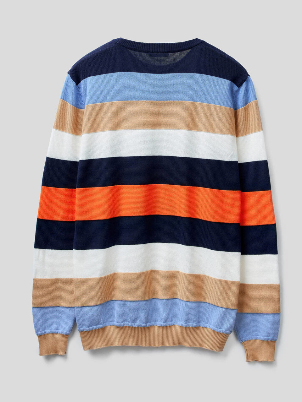 Gestreifter Pullover aus 100% Baumwolle mit warmer Haptik image number 2