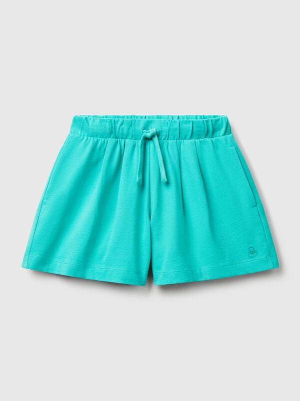 Shorts aus reiner Baumwolle Mädchen