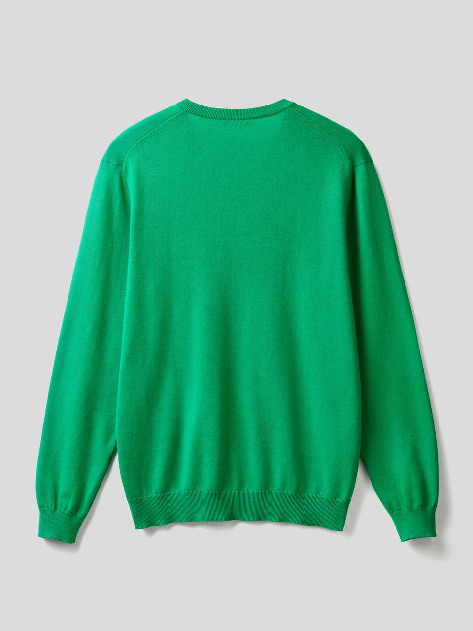 Pullover aus reiner Baumwolle mit V-Ausschnitt image number 2