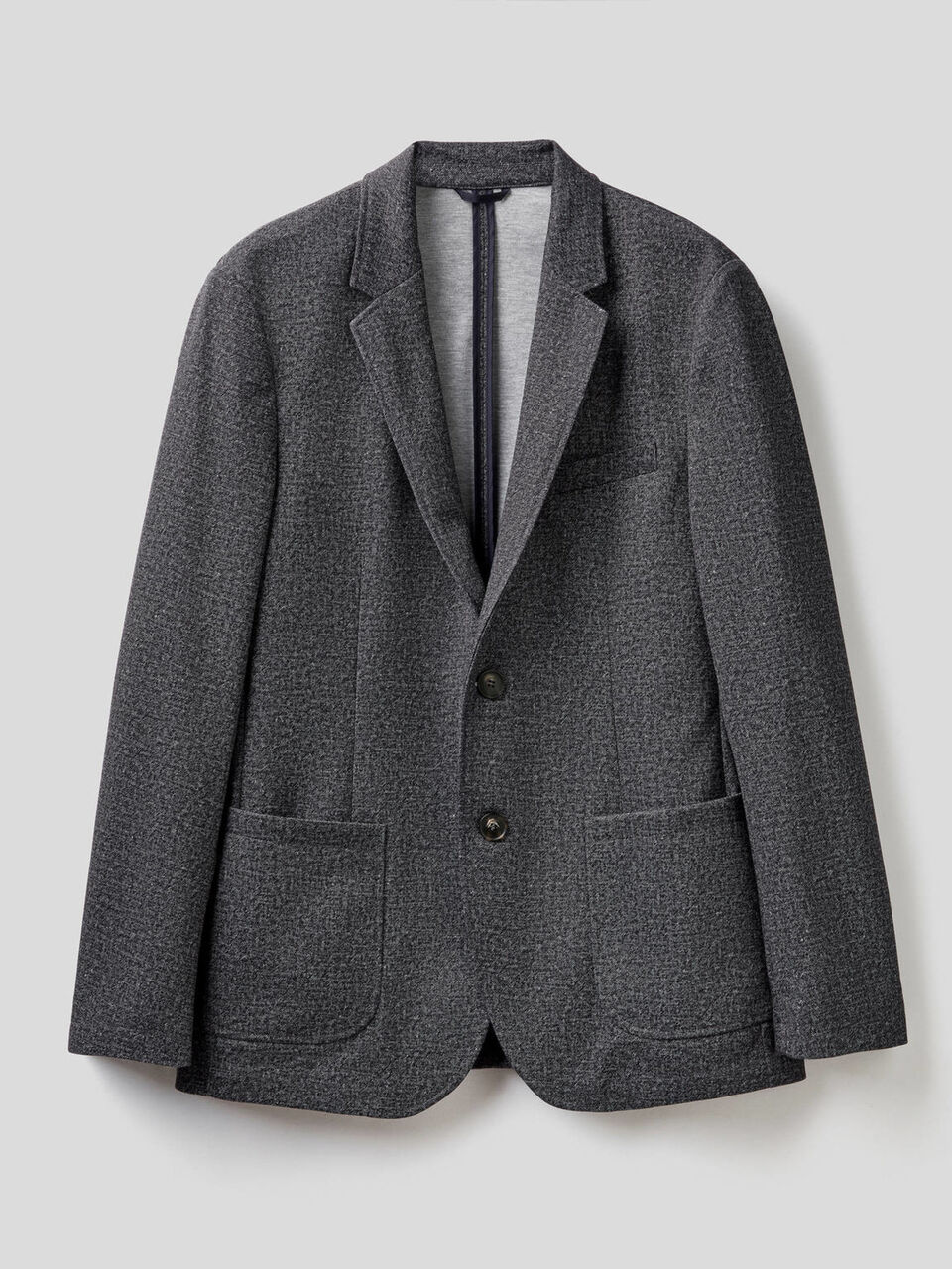 Slim-Fit-Blazer mit meliertem Effekt image number 1
