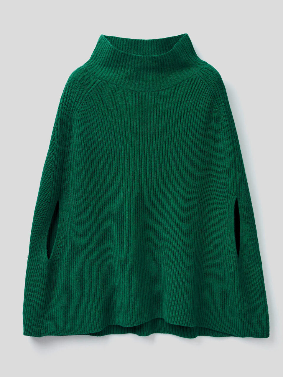 Poncho aus einer weichen Wollmischung image number 1