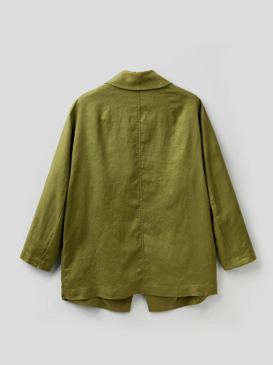 Blazer aus Leinen mit 3/4-Ärmeln image number 2