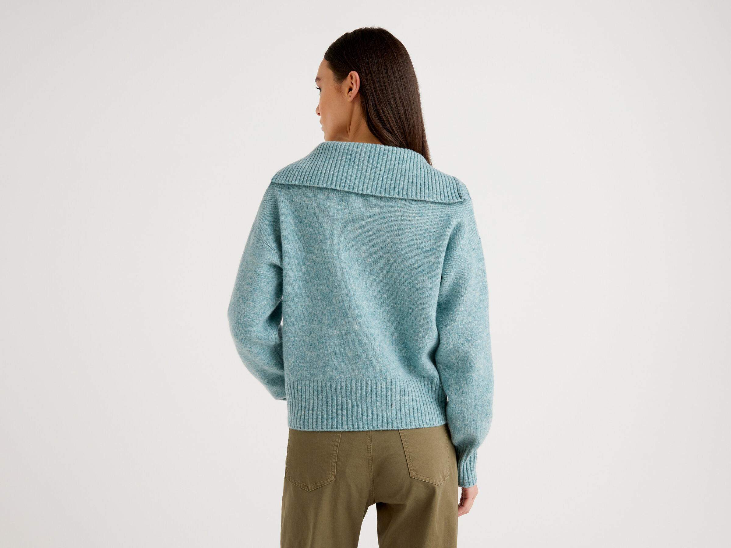Polo aus reinem Shetland-Wolltrikot image number 2