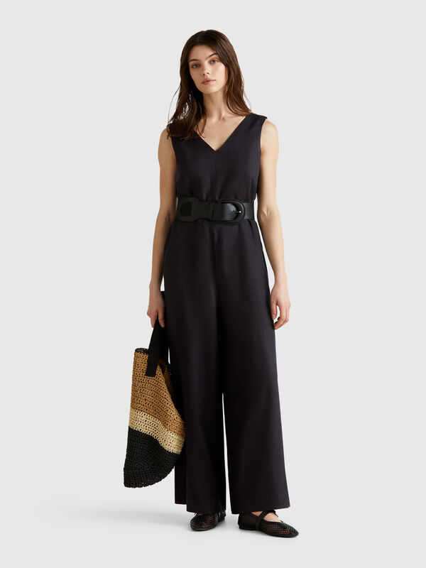 Overall aus reinem Leinen Damen