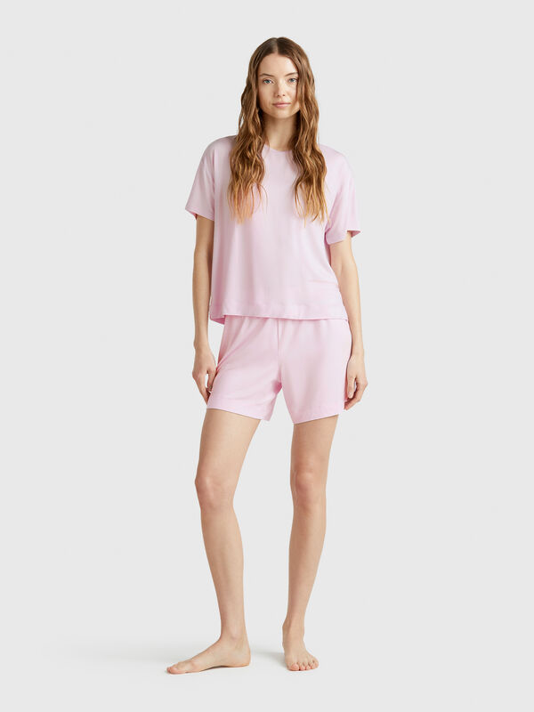 Shorts aus elastischem Modal Damen