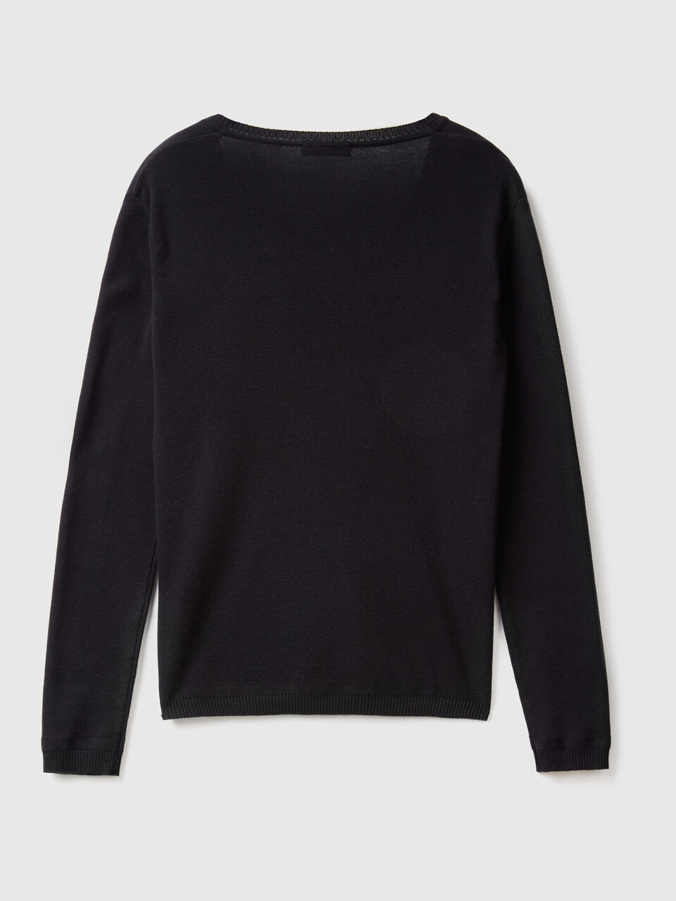 Pulli aus reiner Baumwolle mit V-Ausschnitt image number 2