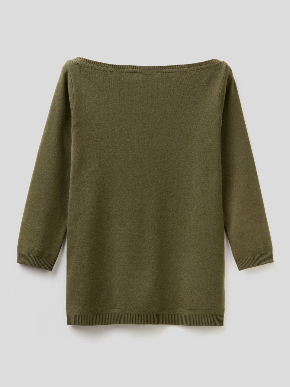 Pullover aus 100% Baumwolle mit U-Boot-Ausschnitt image number 2