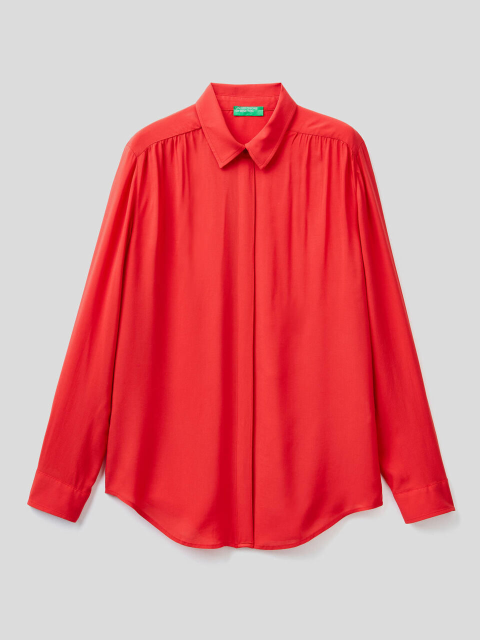Fließende Bluse mit Raffungen image number 1