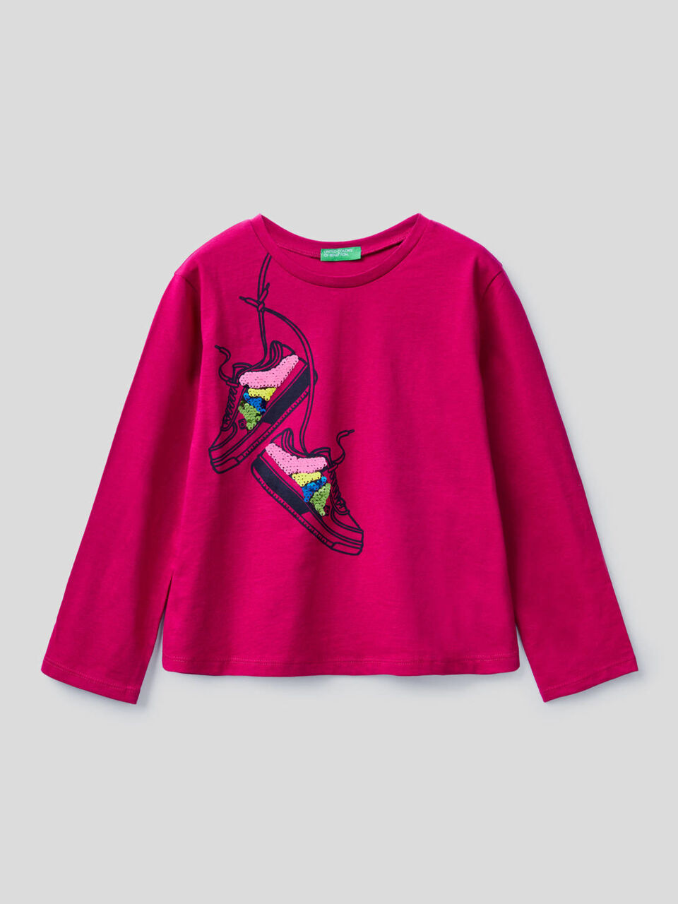 T-Shirt aus 100% Baumwolle mit Pailletten image number 2