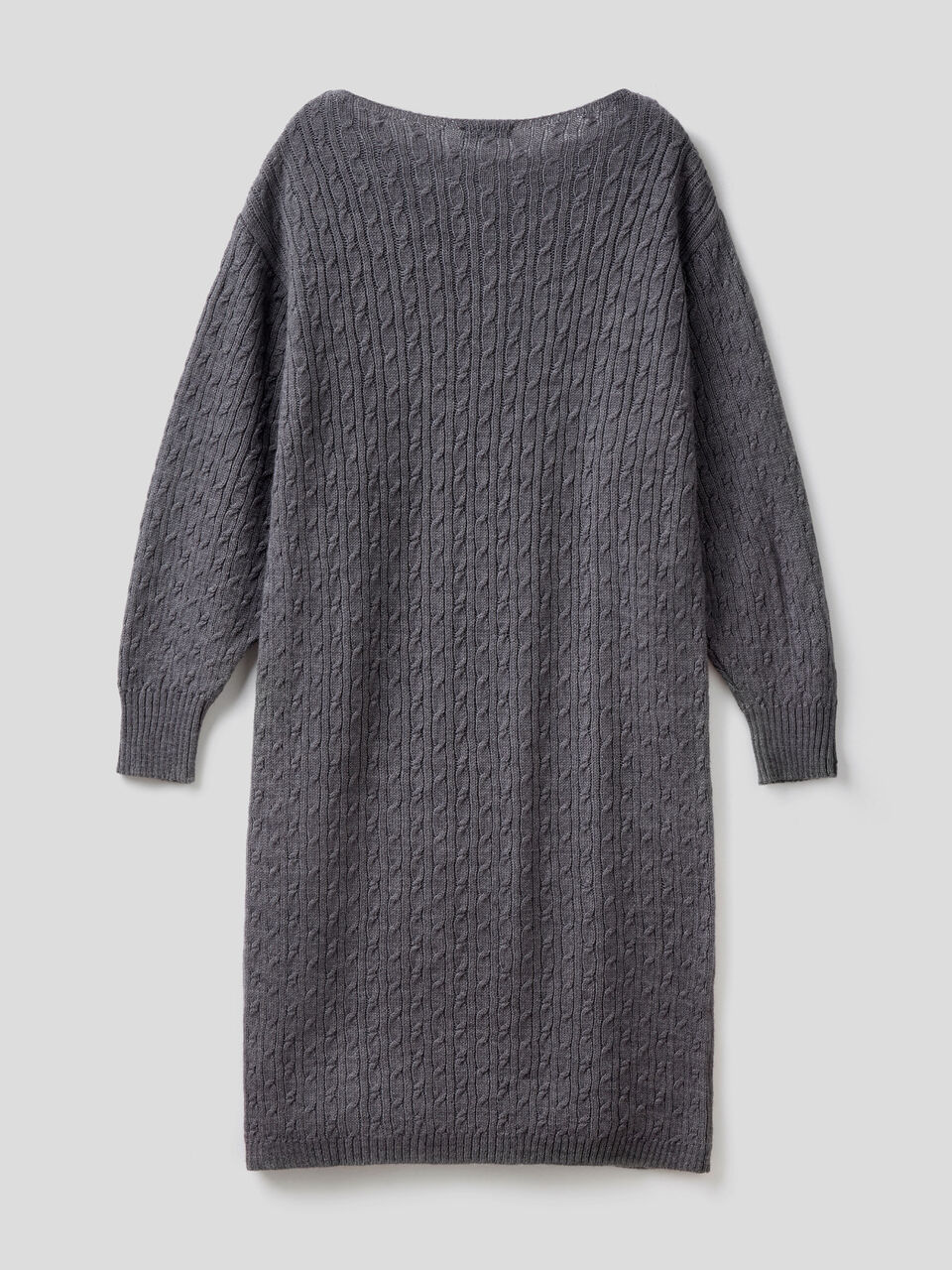 Midi-Strickkleid mit Flechtmuster image number 2
