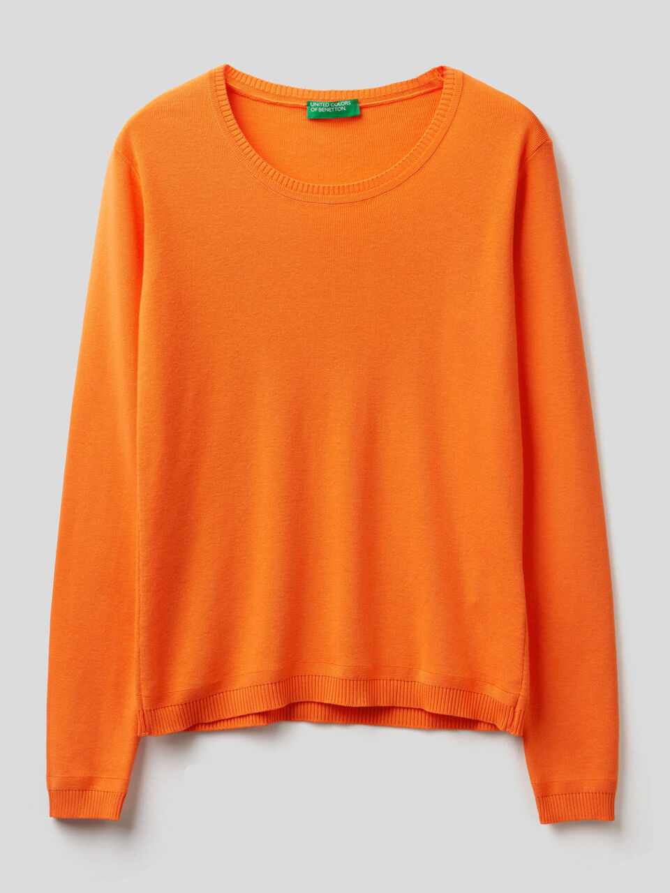 Pullover aus reiner Baumwolle mit Rundausschnitt image number 1