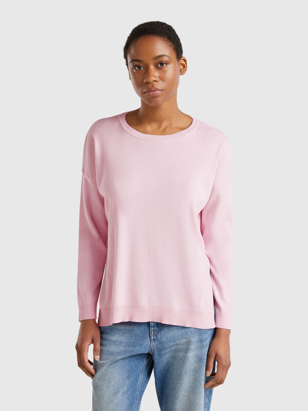 Over-Fit-Pullover aus Baumwolle Damen