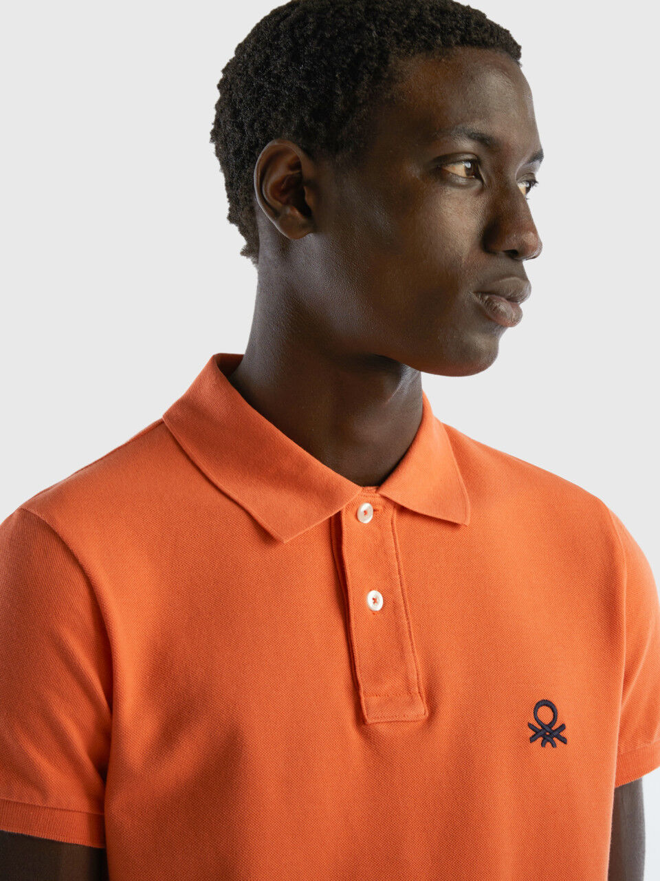 Slim Fit Poloshirt in Orange