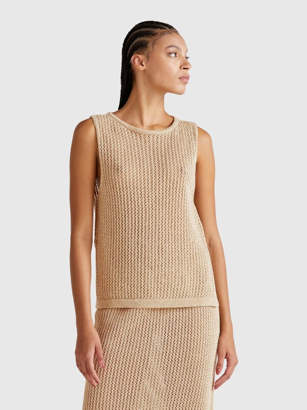 Trikot-Strickoberteil Damen