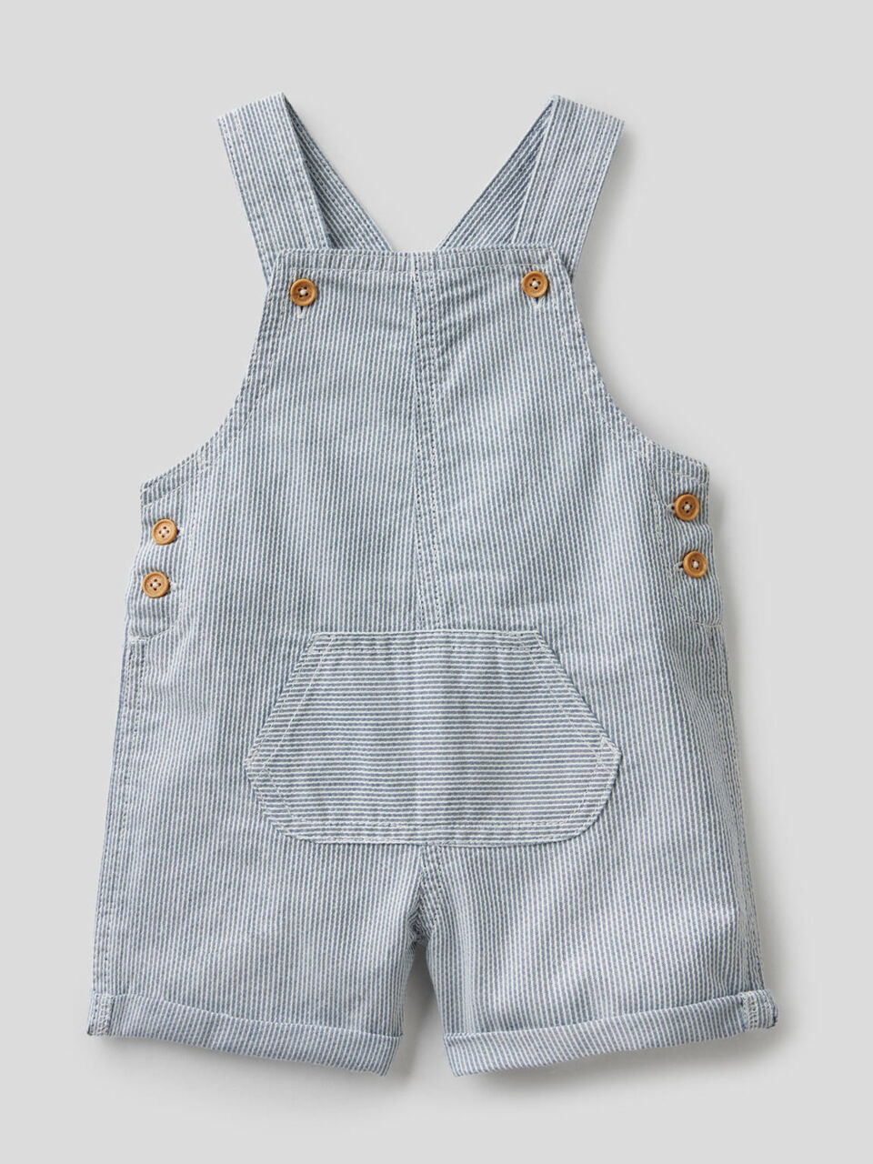 Kurze Latzhose aus 100% Baumwolle image number 1