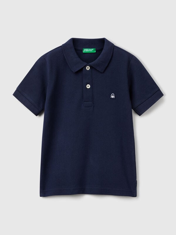 Kurzarm-Poloshirt aus reiner Baumwolle Jungen