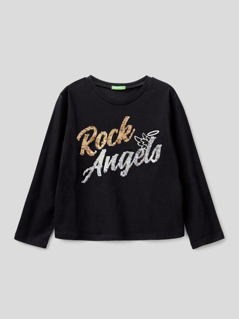 T-Shirt aus 100% Baumwolle mit Pailletten image number 2
