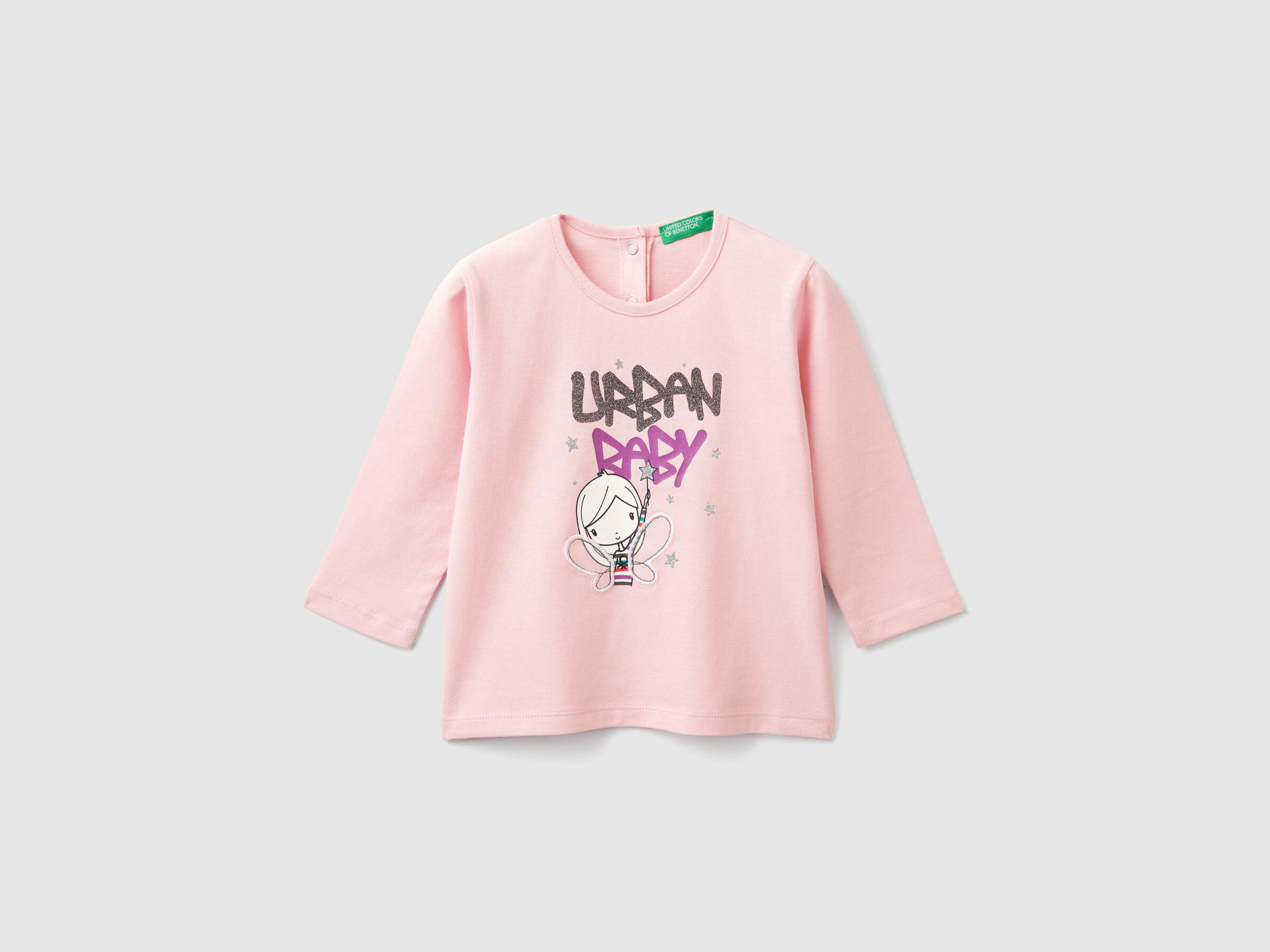 T-Shirt mit Print und Stickerei image number null