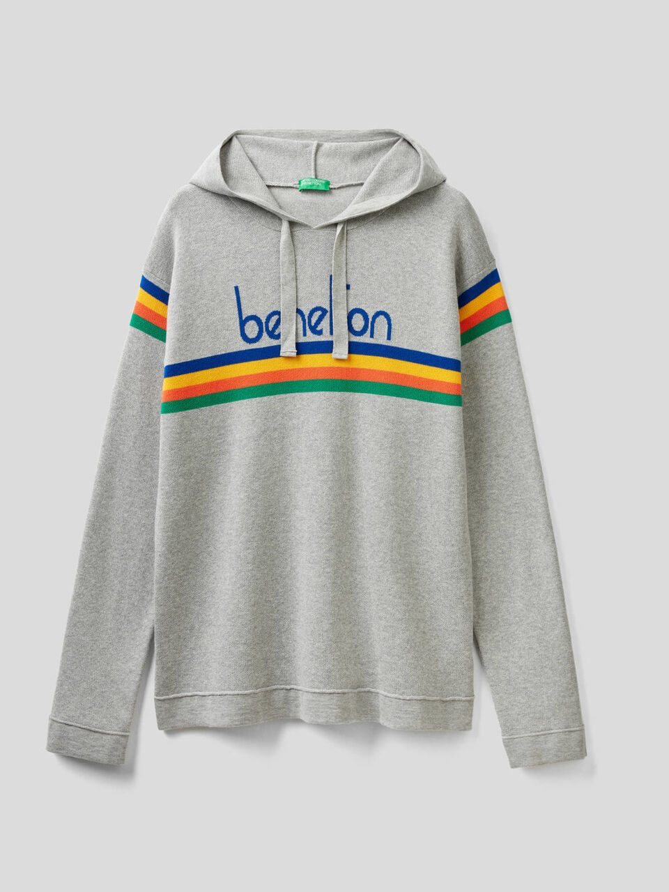 Pullover aus Trikot-Baumwolle mit Kapuze image number 1
