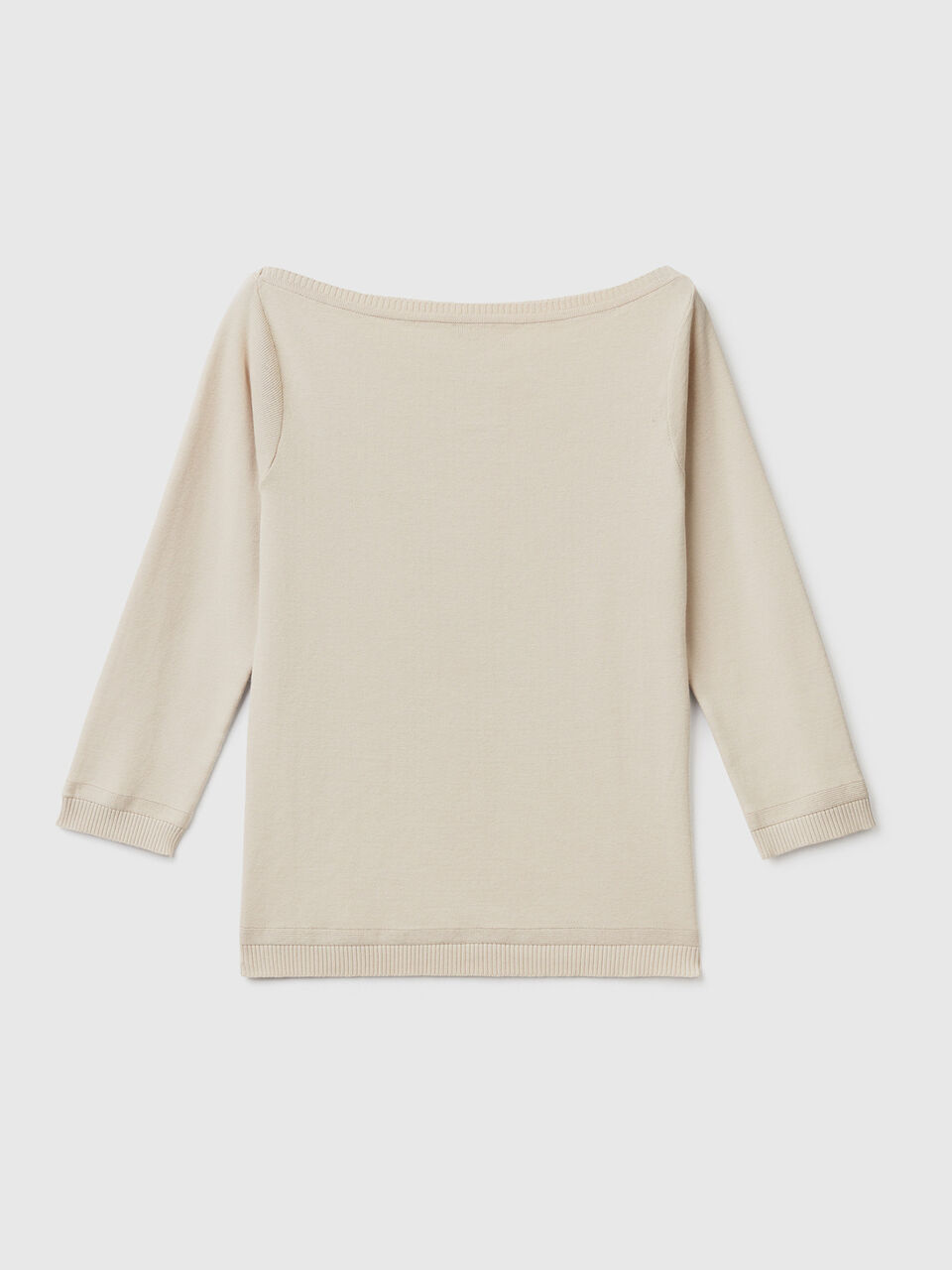 Pulli aus 100% Baumwolle mit U-Boot-Ausschnitt image number 1