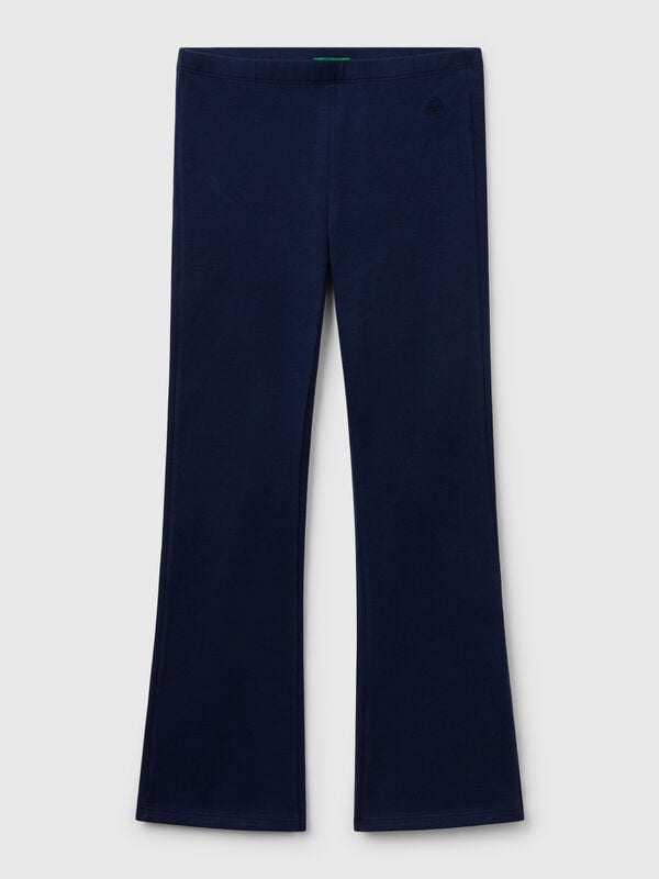Ausgestellte Leggings aus Stretch-Baumwolle Mädchen