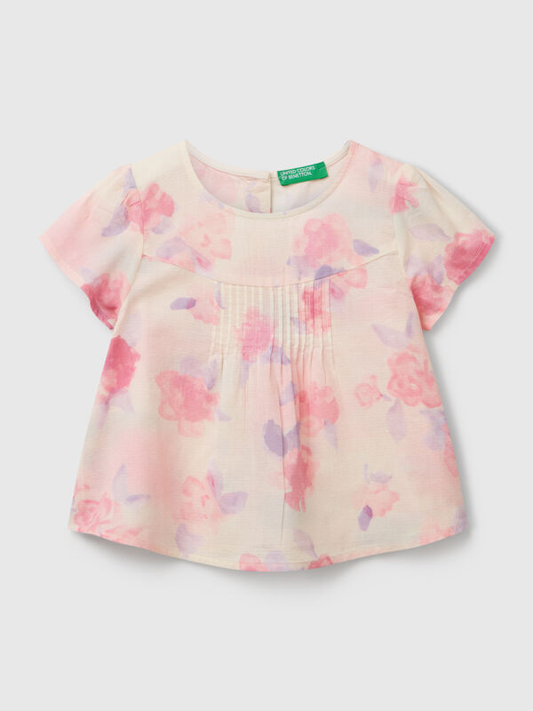 Gemusterte Bluse Mädchen