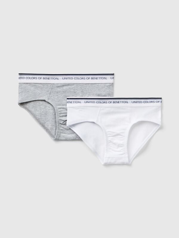Zwei Slips mit Logo-Gummizug Jungen