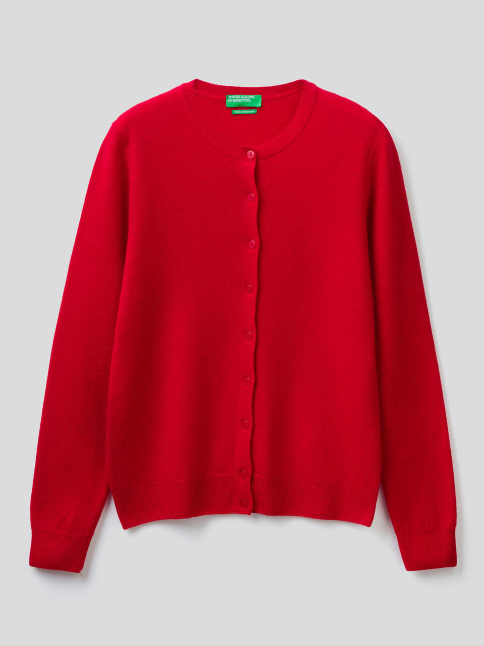 Cardigan mit Rundhalsausschnitt aus reiner Merinowolle image number 1