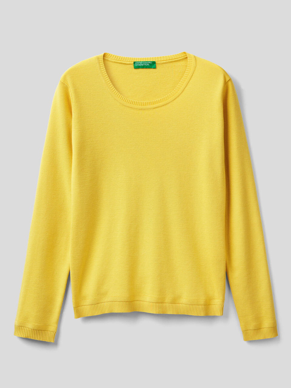 Pullover aus reiner Baumwolle mit Rundausschnitt image number 1