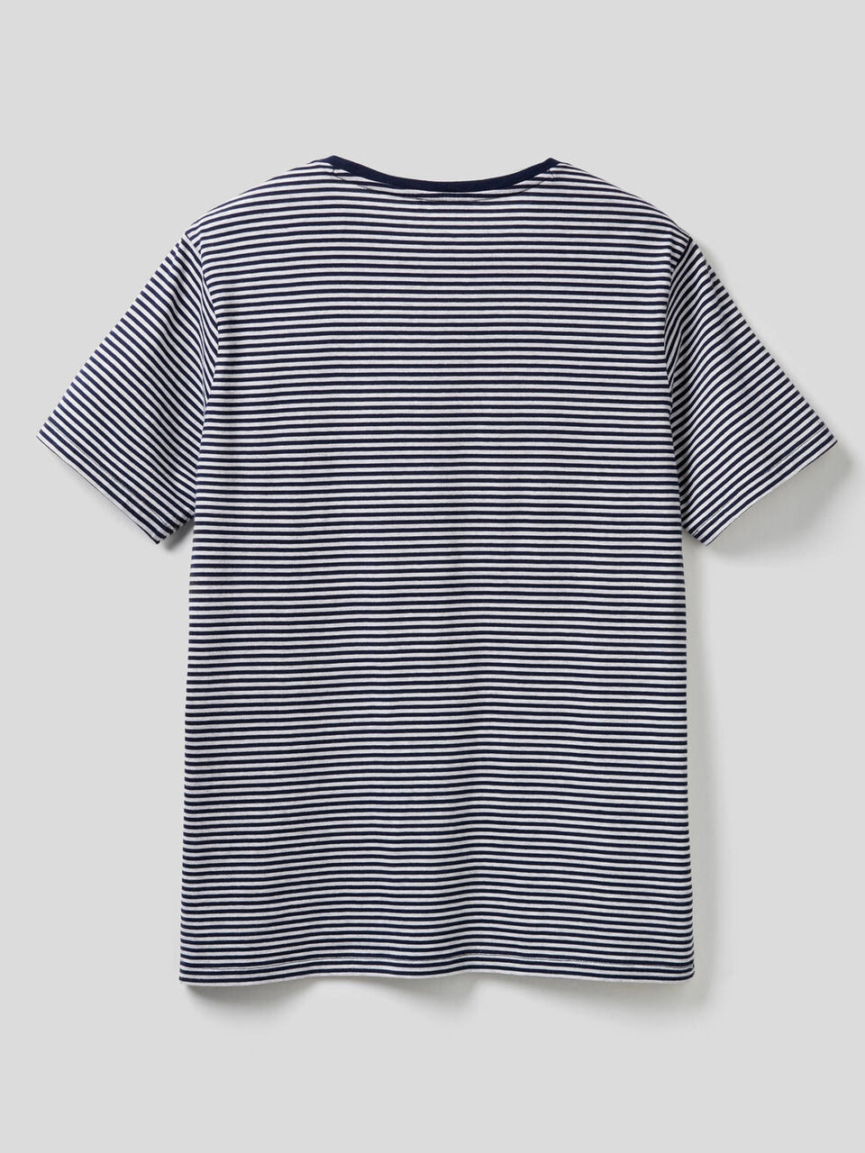 Gestreiftes T-Shirt aus reiner Baumwolle Herren image number 2