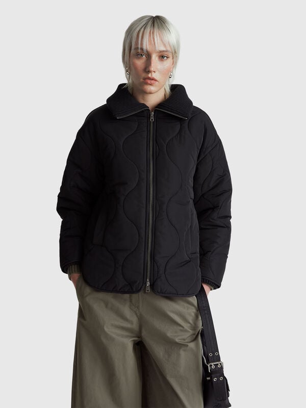 Gesteppte Nylonjacke Damen