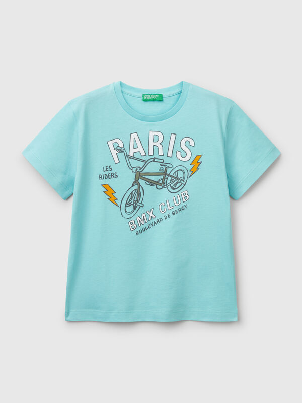 T-Shirt aus Baumwolle mit Aufdruck Jungen