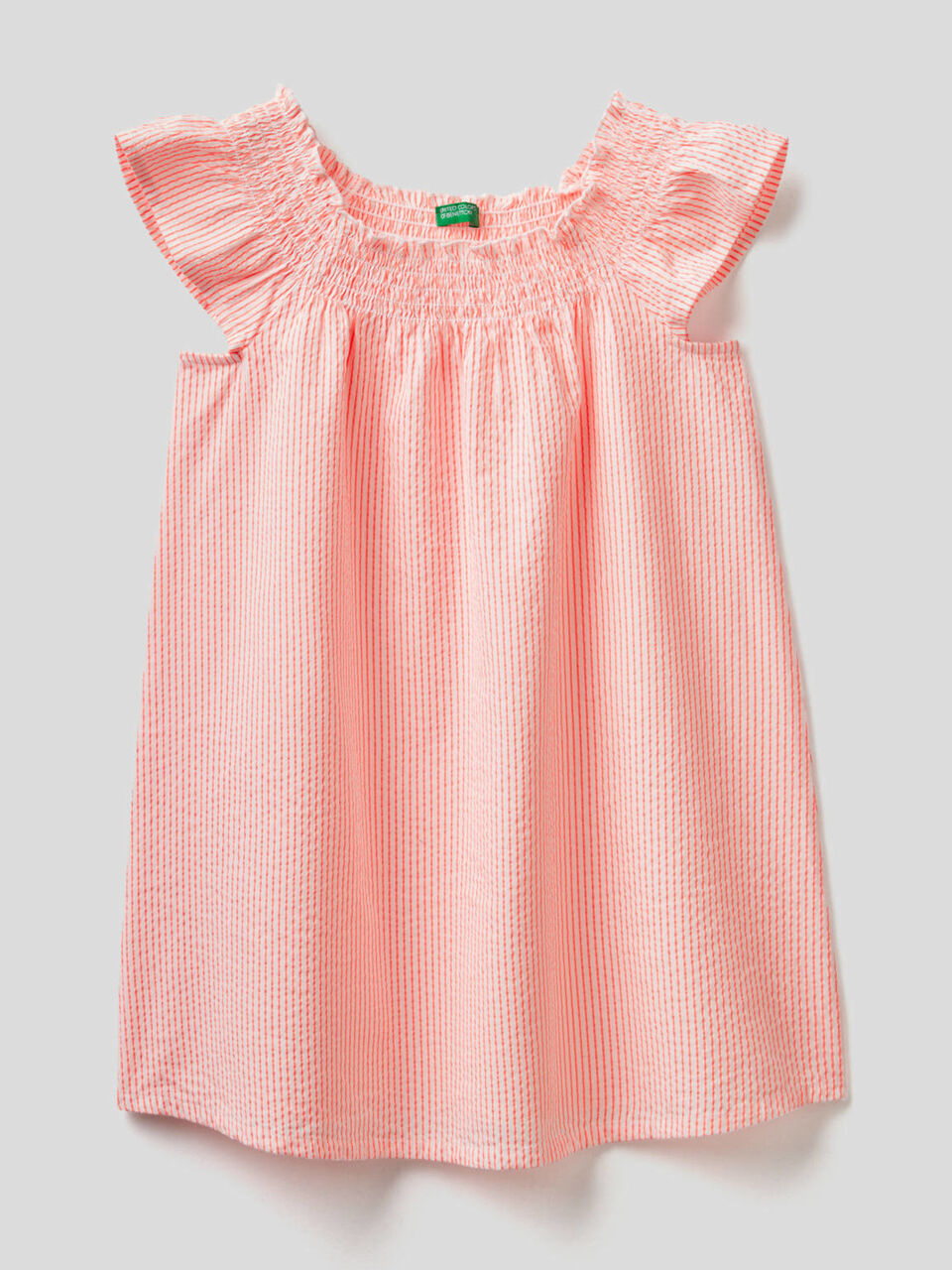 Ausgestelltes Kleid mit Streifen image number 1