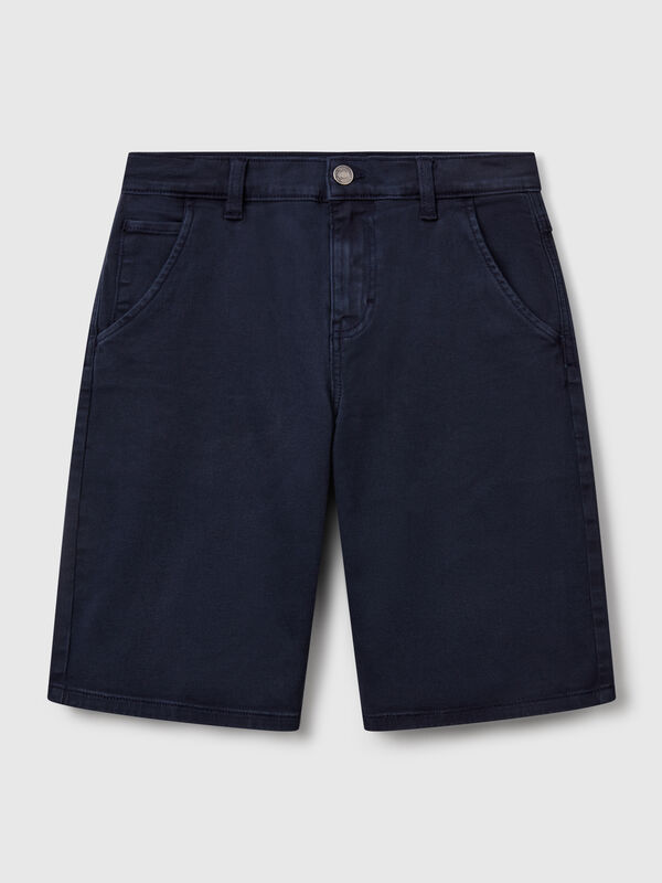 Bermudashorts mit normaler Passform und Denim-Effekt Jungen
