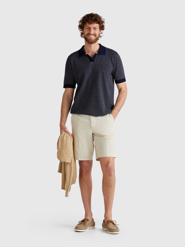 Chino-Bermudashorts aus Canvas Herren