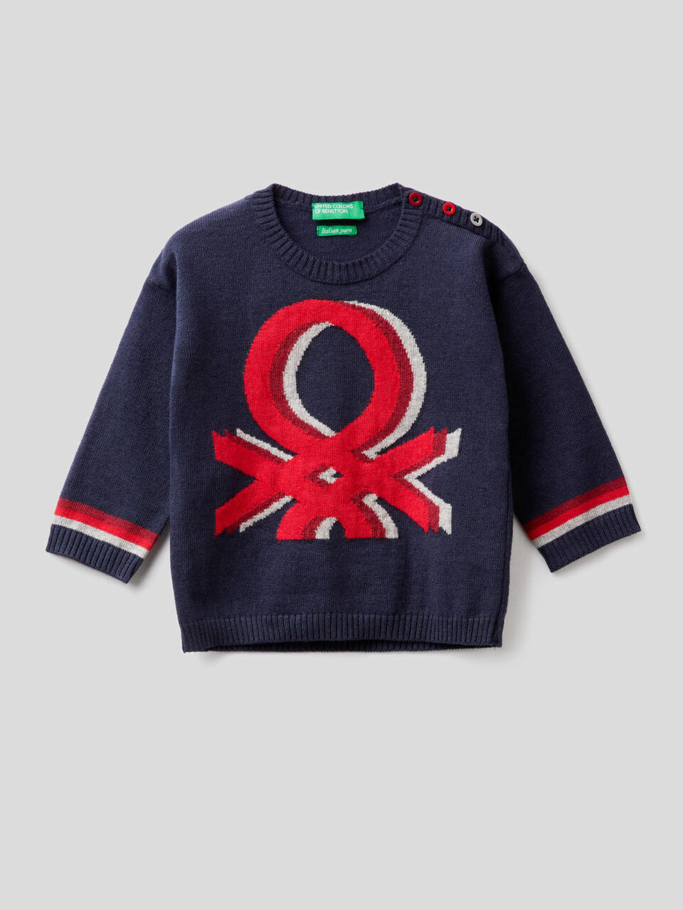 Pullover mit bunter Intarsienarbeit image number 1