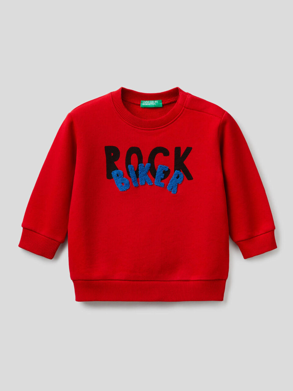 Sweatshirt aus 100% Baumwolle mit Print und Stickerei image number 1