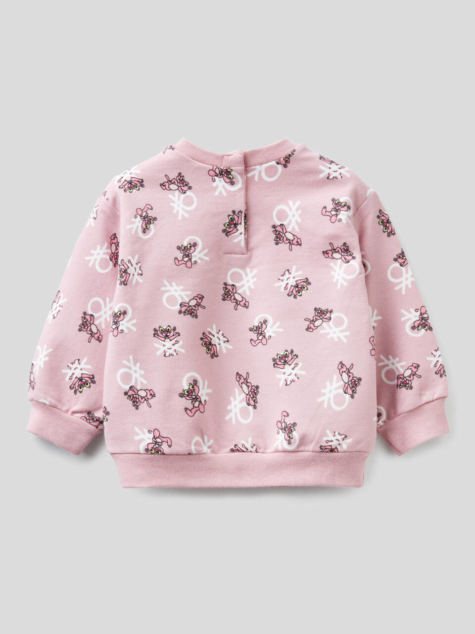 Sweatshirt mit Rosaroter Panther Print image number 2