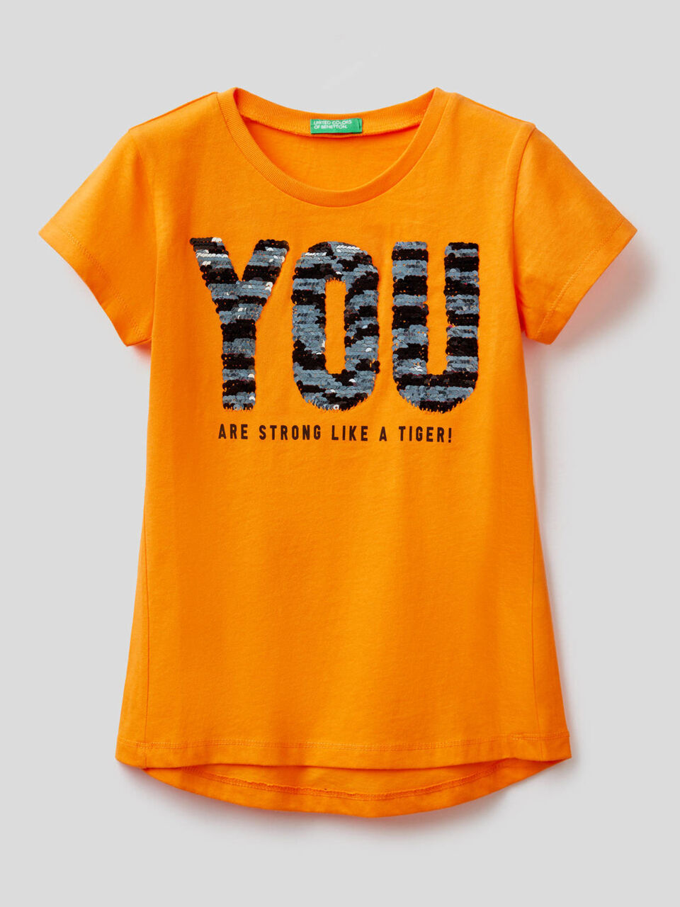 T-Shirt aus Baumwolle mit Pailletten image number 2