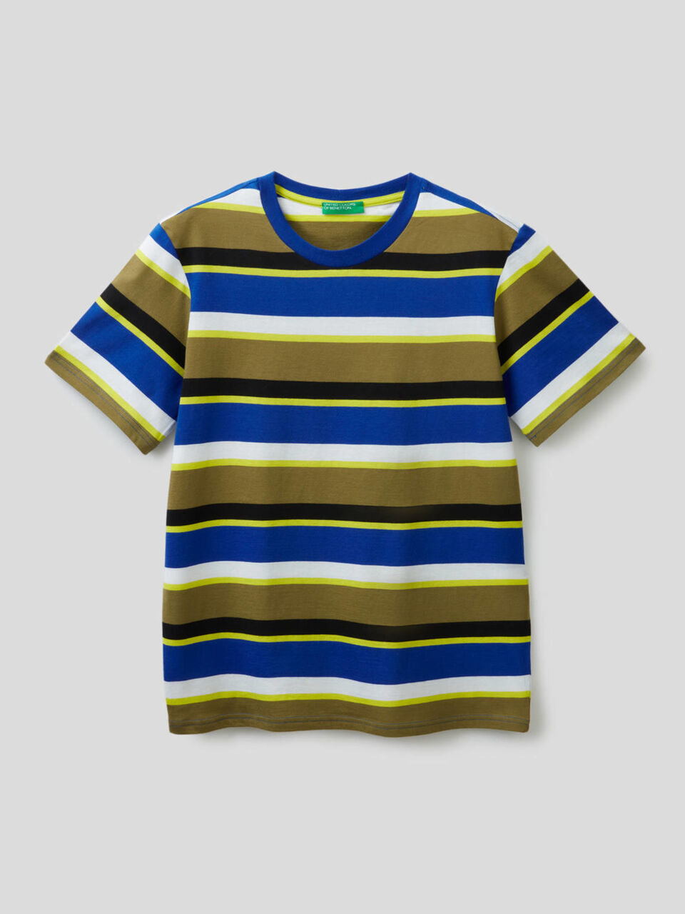 T-Shirt aus 100% Baumwolle mit Streifen image number 1