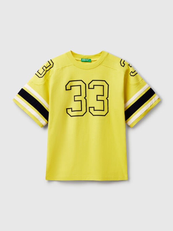 Kurzarm-T-Shirt mit Aufdruck Jungen