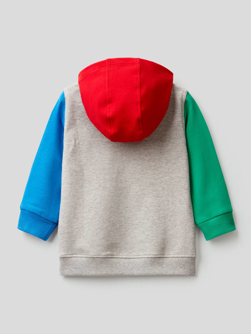 Sweatshirt aus elastischer Bio-Baumwolle mit Kapuze image number 2