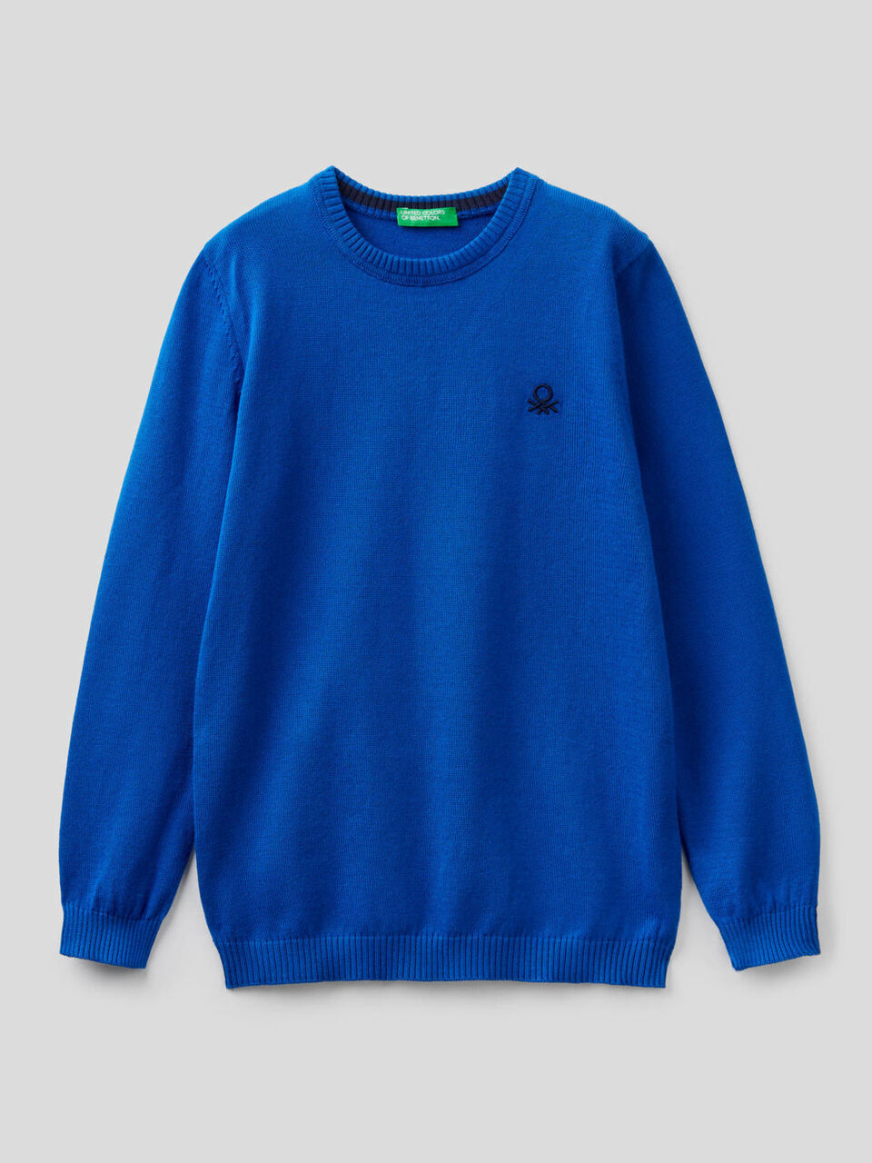 Pullover aus reiner Baumwolle mit Logo image number 1