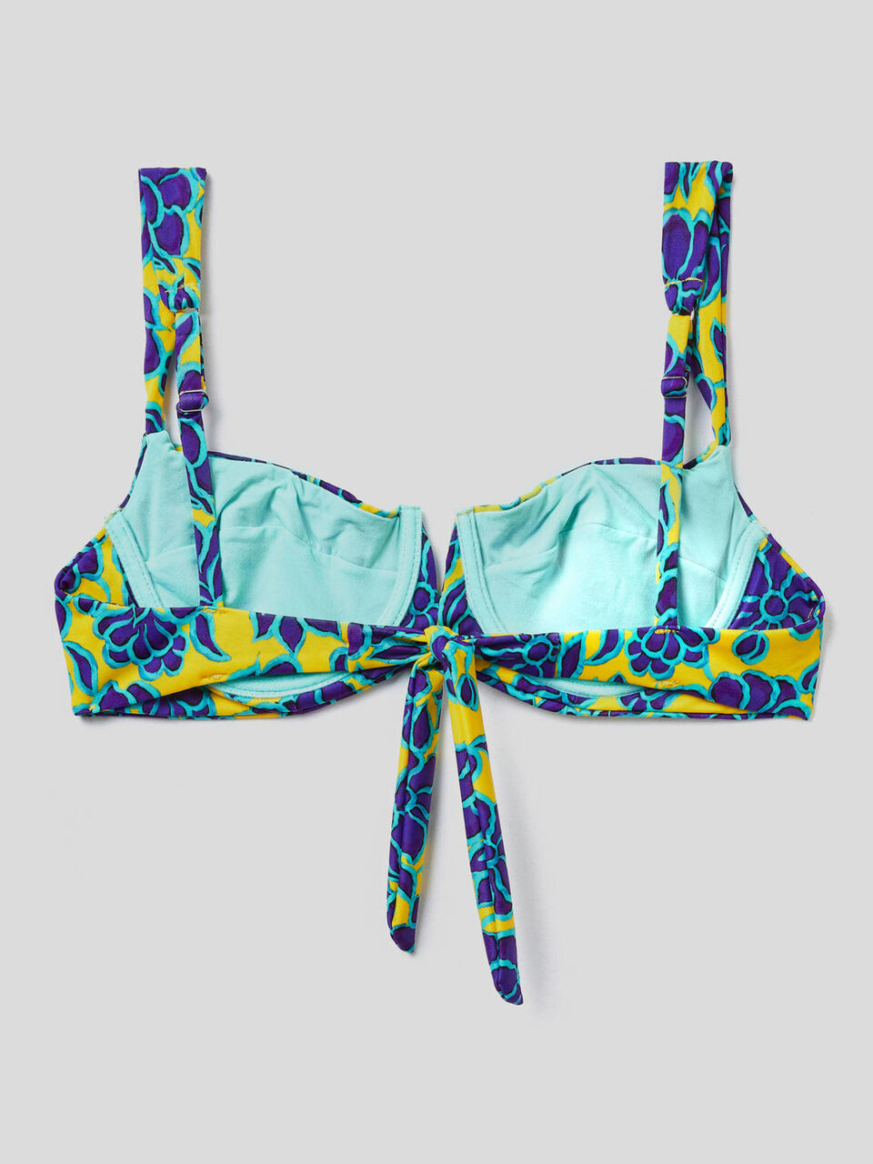 Bikini-BH mit floralem Print image number 2