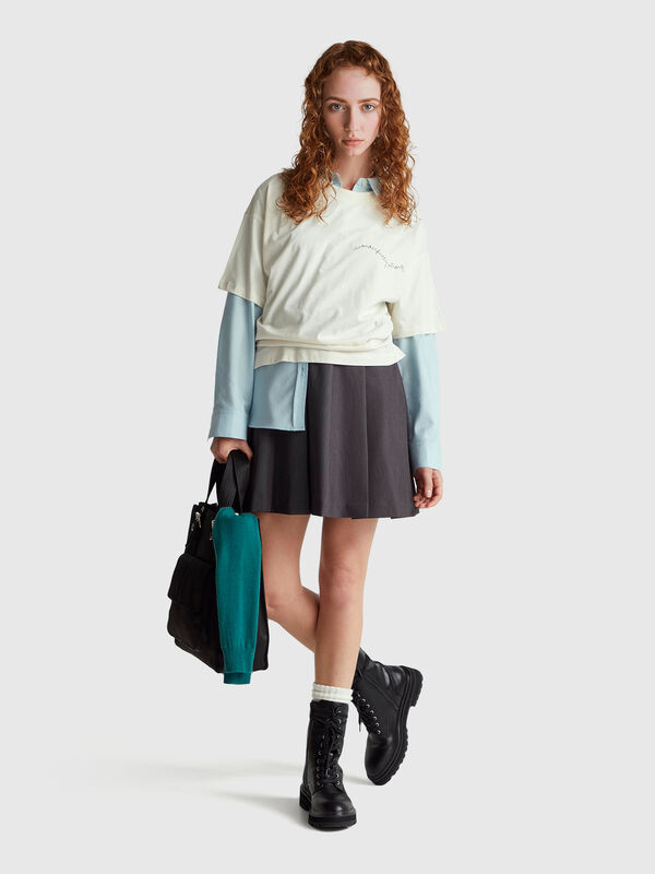 Plissierter Minirock Damen