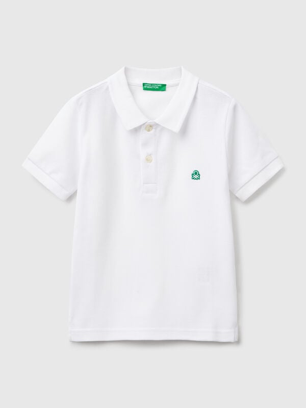 Kurzarm-Poloshirt aus reiner Baumwolle Jungen