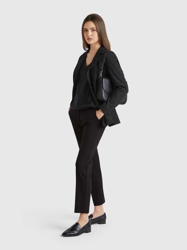 Fließende Slim-Fit-Hose Damen