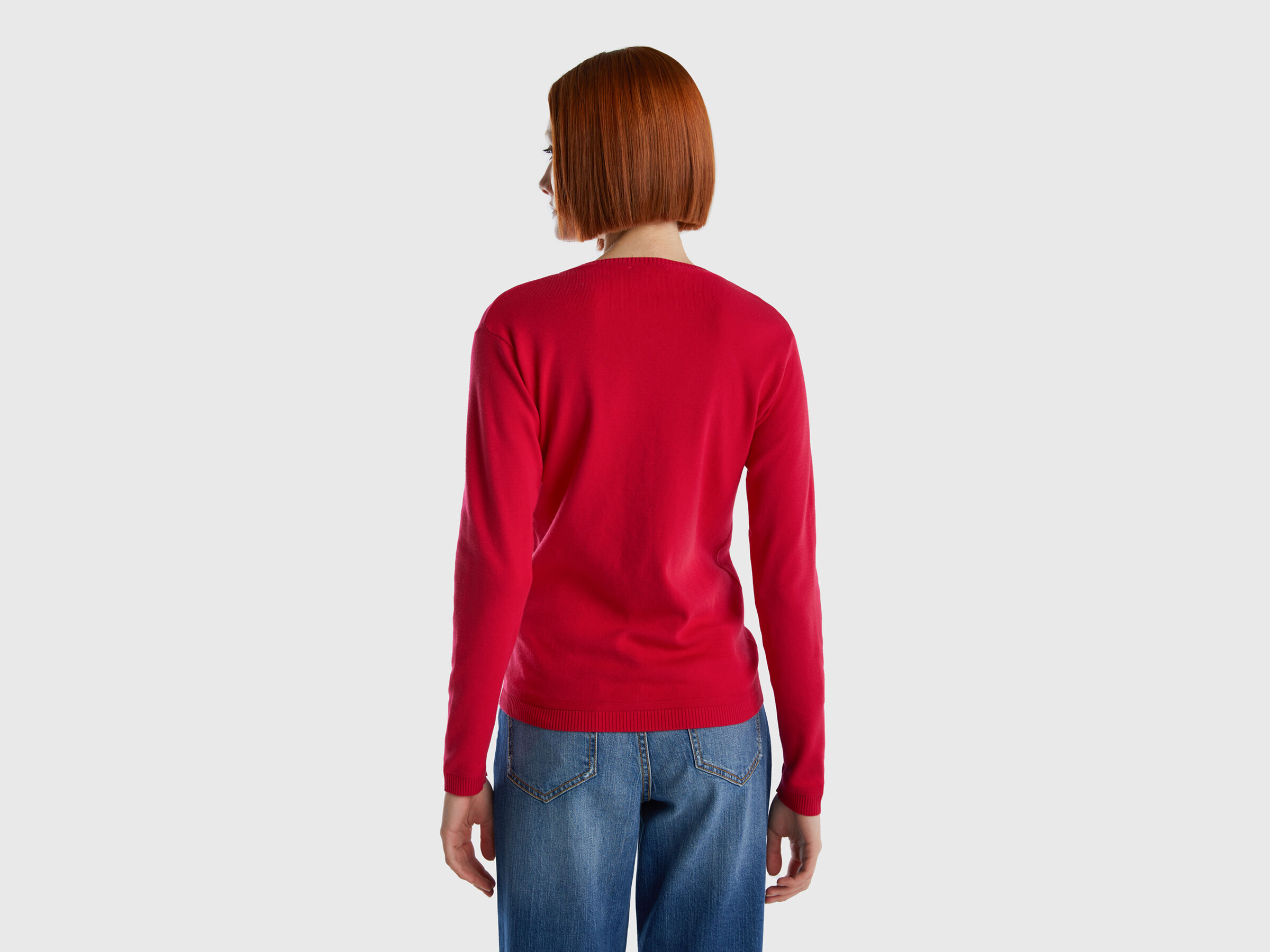 Cardigan mit rundem Ausschnitt aus reiner Baumwolle image number 2