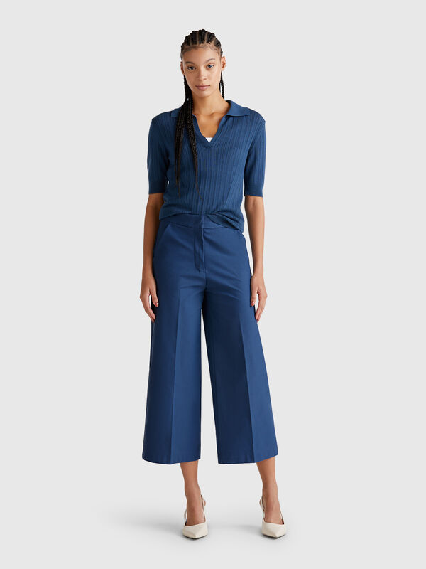 Hoch taillierte, kurze Hose Damen